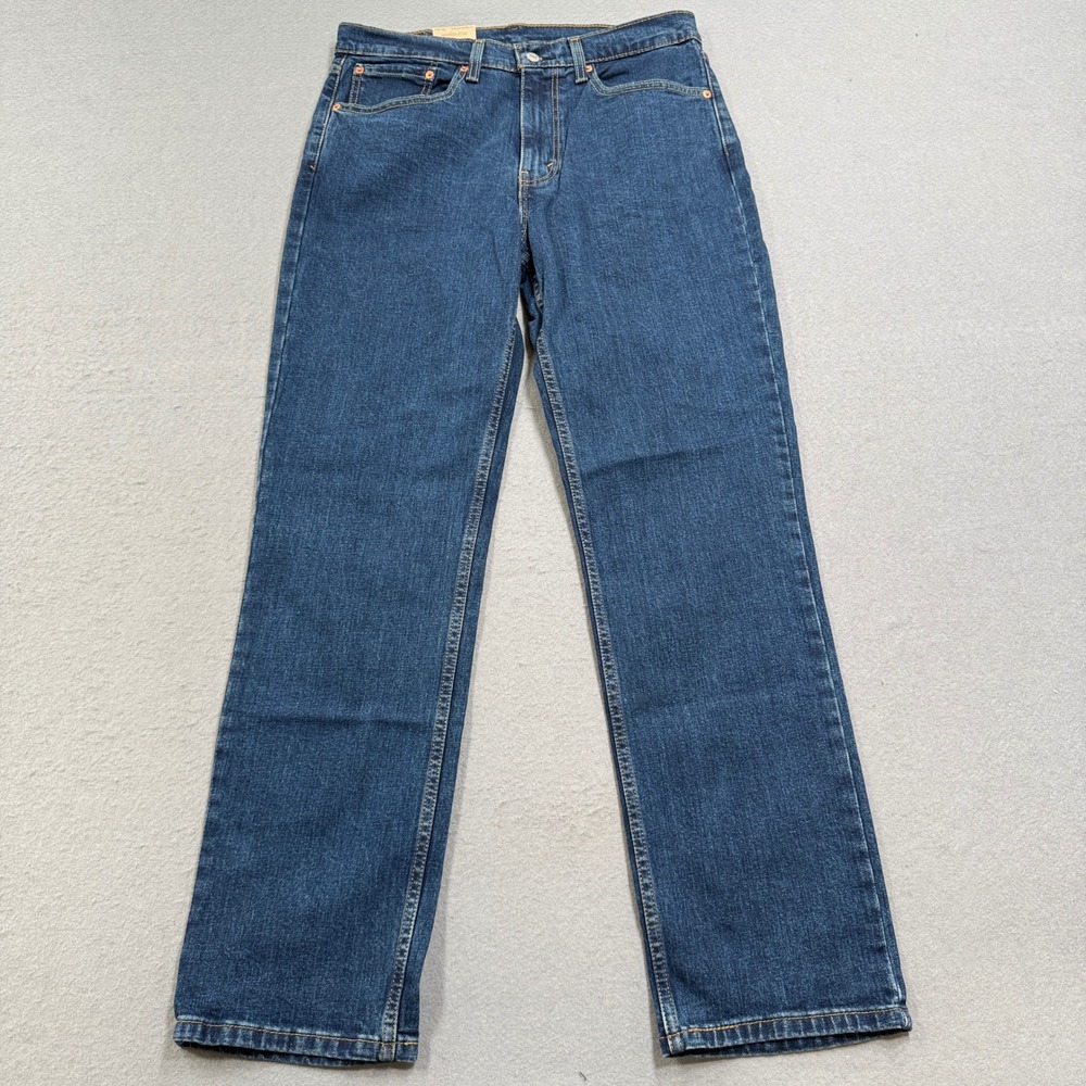 NEW Levi's 505 Jeans Men's 34x32 Blue Denim Straight Leg Regular Fit Medium Wash